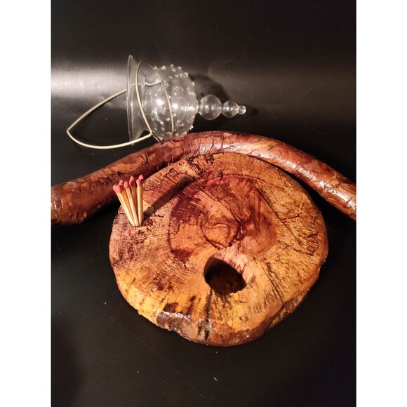 Handcrafted Live Oak & Dogwood Root, Rustic Candle Holder Indoor/Outdoor Decor - Picture 11 of 11